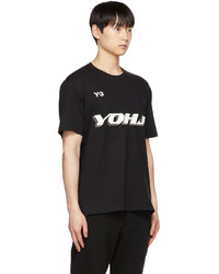 Y-3 Black Bonded T Shirt