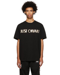 Just Cavalli Black Bonded T Shirt