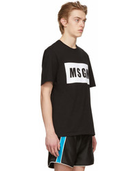MSGM Black Box Logo T Shirt