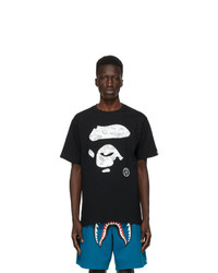 BAPE Black Camo Ape Face Space T Shirt