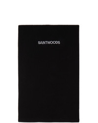 Saintwoods Black Cashmere Oversize T Shirt Blanket