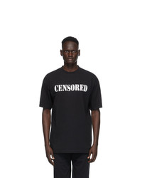Vetements Black Censored T Shirt