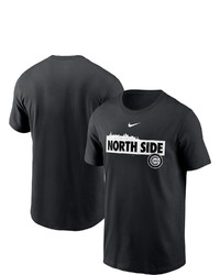 Nike Black Chicago Cubs Local Nickname Skyline T Shirt