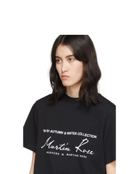 Martine Rose Black Classic T Shirt