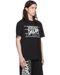 Versace Black Cotton T Shirt