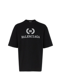 Balenciaga Black Cotton T Shirt