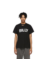 BILLY Black Distressed Logo T Shirt