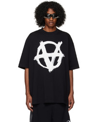 Vetements Black Double Anarchy T Shirt