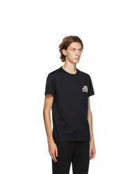 Moncler Black Double Logo T Shirt