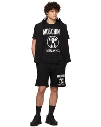 Moschino Black Double Question Mark T Shirt