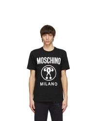 Moschino Black Double Question Mark T Shirt