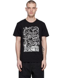 Alexander McQueen Black Embroidered T Shirt
