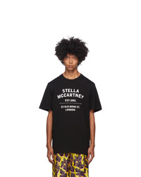 Stella McCartney Black Est 2001 Logo T Shirt