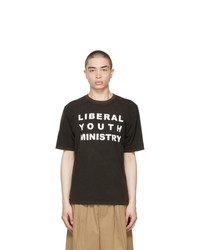 Liberal Youth Ministry Black Faded Logo T Shirt