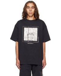 A-Cold-Wall* Black Foil Grid T Shirt