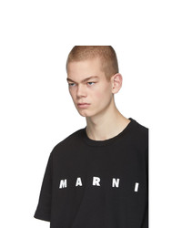 Marni Black Front Logo T Shirt