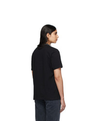 Noah NYC Black Geometric Collar T Shirt