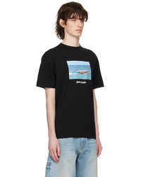 Palm Angels Black Getty Speedboat Classic T Shirt