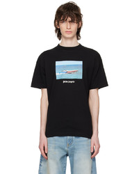 Palm Angels Black Getty Speedboat Classic T Shirt