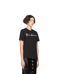 Versace Black Gianni Embroidered T Shirt