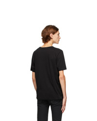 Saint Laurent Black Graphic T Shirt