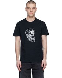 Alexander McQueen Black Hamlet Skull T Shirt
