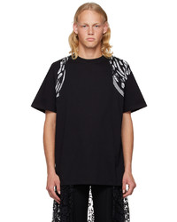 Alexander McQueen Black Harness Skull T Shirt