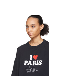 Vetements Black I Love Paris T Shirt
