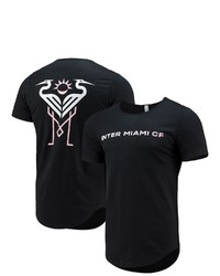 500 LEVEL Black Inter Miami Cf Curved Hem T Shirt At Nordstrom