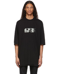 Rick Owens DRKSHDW Black Jumbo Logo T Shirt