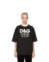Dolce and Gabbana Black King Of My Life T Shirt