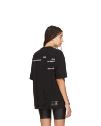 Unravel Black Lax Distressed Skate T Shirt
