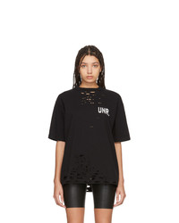 Unravel Black Lax Distressed Skate T Shirt
