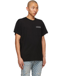 Amiri Black Leaves Logo T Shirt