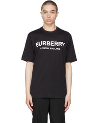 Burberry Black Letchford Logo T Shirt