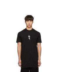 Rick Owens Black Lightning Bolt Level T Shirt