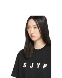 Sjyp Black Logo T Shirt