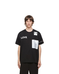Burberry Black Love Panda Print T Shirt