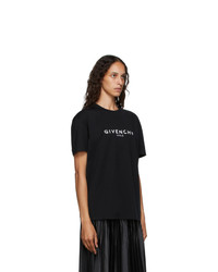 Givenchy Black Masculine Paris Logo T Shirt