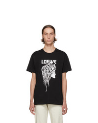 Loewe Black Medusa Print T Shirt
