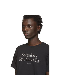 Saturdays Nyc Black Miller Standard T Shirt