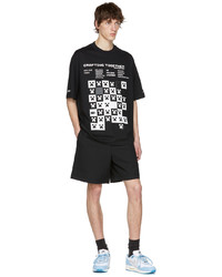 Lacoste Black Minecraft Edition Cotton T Shirt
