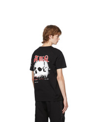 Alexander McQueen Black Motocross Skull Print T Shirt