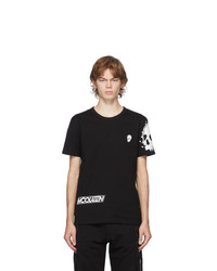 Alexander McQueen Black Motocross Skull Print T Shirt