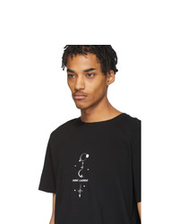 Saint Laurent Black Mystique Print T Shirt