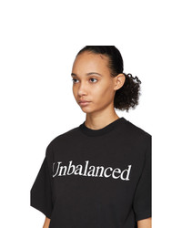 ARIES Black New Balance Edition Unbalanced T Shirt