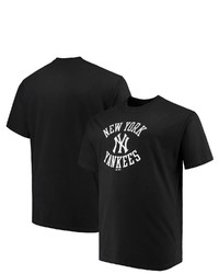 PROFILE Black New York Yankees Big Tall Pop T Shirt