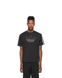 adidas Originals Black Outline Trefoil T Shirt