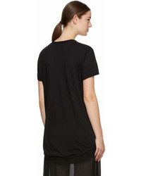 Ann Demeulemeester Black Paint Print T Shirt