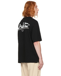 Off-White Black Paint Script Over Skate T Shirt